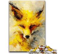Puzzle Yellow Fox per adulti, puzzle da 1000 pezzi, collezione di artisti di giochi intellettuali e giocattoli, belle arti 50X75CM