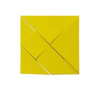 Puzzle Yellow Tangram - Educational, Logic Puzzle E Maths Game Per Per Bambini E Adulti