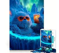 Puzzle Yeti nella vasca idromassaggio per adulti,1000 pezzi,gioco stimolante per la mente,pezzi precisi e facili da incastrare,attività rilassante di gruppo al chiuso (38x26cm)