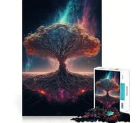 Puzzle Yggdrasil "L'Albero del Mondo" per ragazzi,1000 pezzi per un gioco divertente e stimolante,con connessioni pulite e senza interruzioni,un modo coinvolgente per passare il tempo libero (38x26cm)