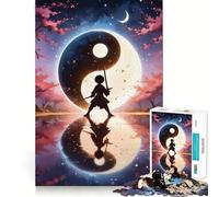 Puzzle Yin e Yang Armonia da 1000 pezzi per ragazzi,gioco cognitivo,incastro perfetto,compatto,divertente per il tempo di gioco in famiglia (38x26cm)