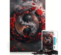 Puzzle Yin e Yang da 1000 pezzi,divertente gioco di logica e apprendimento,con pezzi ad incastro perfetti,regalo di compleanno,rompicapo (38x52cm)