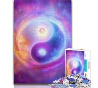 Puzzle Yin e Yang da 1000 pezzi per adolescenti e adulti, sfida difficile antistress, migliora l'amore tra coppie, 38x26cm