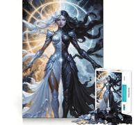Puzzle Yin e Yang della Guerriera per adulti,1000 pezzi,gioco stimolante per la mente,pezzi precisi e facili da incastrare,attività rilassante di gruppo al chiuso (50x75cm)