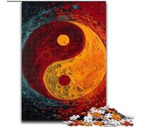 Puzzle Yin e Yang Tai Chi per adolescenti, antistress, per ammazzare il tempo durante le vacanze, per migliorare l'amore tra coppie (26x38cm)