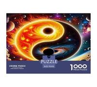 Puzzle Yin-Yang 1000 pezzi regalo - Sole Pianeti Yin-Yang cosmico 70x50cm