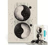 Puzzle Yin Yang Cosmos da 1000 pezzi per adulti,gioco per potenziare la memoria,taglio di qualità professionale,attività di gruppo emozionante (38x52cm)