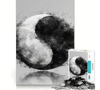 Puzzle Yin Yang Explosion da 1000 pezzi,Memory Train,divertente,superficie liscia e priva di sbavature,sfida stimolante per il tempo libero (38x26cm)