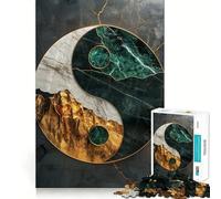 Puzzle Yin Yang Kintsugi Armonia,1000 pezzi,gioco stimolante per la mente,incastro perfetto,ideale per il relax in casa (50x75cm)