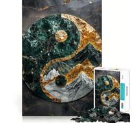 Puzzle Yin Yang Kintsugi Armonia da 1000 pezzi per ragazzi,gioco cognitivo,incastro perfetto,compatto,divertente per il tempo di gioco in famiglia (38x52cm)