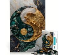 Puzzle Yin Yang Kintsugi Armonia da 1000 pezzi per ragazzi,gioco cognitivo,incastro perfetto,compatto,divertente per il tempo di gioco in famiglia (38x52cm)