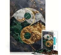 Puzzle Yin Yang Kintsugi Armonia per Ragazzi,1000 Pezzi,Gioco di Stimolazione Mentale,Pezzi Senza Sbavature,Taglio Pulito,Facile da Imparare,Divertimento per Tutta la Famiglia (50x75cm)