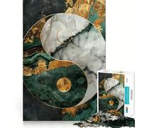 Puzzle Yin Yang Kintsugi per adulti da 1000 pezzi,gioco di memoria e concentrazione,incastro perfetto,compatto,divertente per il tempo libero in famiglia (50x75cm)