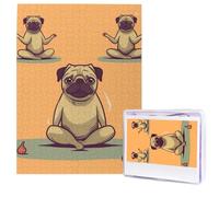 Puzzle Yoga Pug da foto 500 pezzi Puzzle in legno personalizzato impegnativo puzzle per adulti Immagine personalizzata Puzzle Regali per famiglia Matrimonio amico