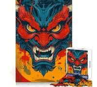 Puzzle Yokai Oni Demone da 1000 pezzi per adolescenti, stimolante per il pensiero creativo, rilassante, a incastro solido, regalo perfetto (38x52cm)