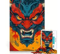 Puzzle Yokai Oni Demone per adulti,1000 pezzi,gioco stimolante per la mente,pezzi precisi e facili da incastrare,attività rilassante di gruppo al chiuso (38x52cm)