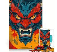 Puzzle Yokai Oni Demone per ragazzi,1000 pezzi,gioco stimolante per la mente,pezzi senza sbavature,taglio netto,facile da imparare,divertimento per tutta la famiglia (38x26cm)
