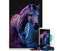 Puzzle Zebra Astronauta,1000 pezzi,stimolante per la mente,divertente,senza sbavature,pezzi ben tagliati,ideale per le vacanze e l'intrattenimento in casa (50x75cm)