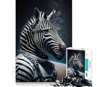 Puzzle Zebra Astronauta da 1000 pezzi divertimento e allenamento per la mente,pezzi che si incastrano perfettamente,un hobby affascinante per i momenti di svago (50x75cm)