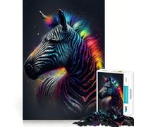 Puzzle Zebra Astronauta da 1000 pezzi esercizio mentale divertente,pezzi che si incastrano perfettamente,un modo coinvolgente per passare il tempo libero (38x52cm)