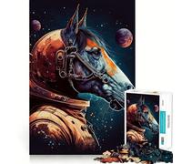 Puzzle Zebra Astronauta da 1000 pezzi,gioco di abilità mentale,fustellatura di alta precisione,hobby affascinante per i momenti di svago (50x75cm)