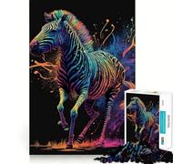 Puzzle Zebra Astronauta da 1000 pezzi,gioco di memoria,qualità premium,taglio laser,attività rilassante per serate tranquille (50x75cm)