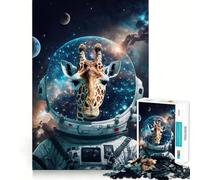 Puzzle Zebra Astronauta da 1000 pezzi per ragazzi,gioco di apprendimento cognitivo,incastro perfetto,compatto,divertente per il tempo di gioco in famiglia (38x26cm)