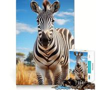 Puzzle Zebra da 1000 pezzi,divertente per allenare la mente,senza sbavature,pezzi ben tagliati,attività che cattura l'attenzione per serate tranquille (50x75cm)