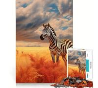 Puzzle Zebra da 1000 pezzi,gioco di abilità mentale,taglio laser di alta qualità,esercizio mentale per momenti di tranquillità a casa (38x26cm)