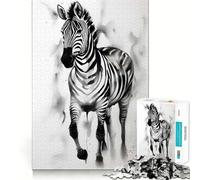 Puzzle Zebra Ink da 1000 pezzi per adulti,divertente per allenare la mente,con componenti robusti e ben definiti,ideale per una pausa rilassante (38x26cm)