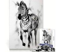 Puzzle Zebra Ink da 1000 pezzi per ragazzi, stimolante per la mente, facile da realizzare, taglio uniforme, elegante regalo di Natale (50x75cm)