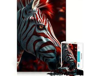 Puzzle Zebra My Funny Friend da 1000 pezzi,gioco di logica e divertimento,design a incastro perfetto, riunioni di famiglia (38x52cm)