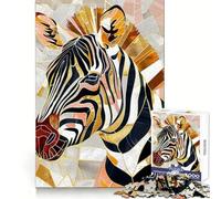 Puzzle Zebra Oro da 1000 pezzi per adolescenti, stimola la mente, crea un'atmosfera tranquilla, bordi uniformi, ideale per le vacanze (38x26cm)