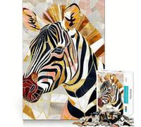 Puzzle Zebra Oro da 1000 pezzi per adulti,gioco stimolante per la mente,superficie liscia e priva di sbavature,hobby affascinante per i momenti di svago (38x26cm)