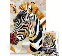 Puzzle Zebra Oro per Ragazzi 1000 Pezzi Esercizio Mentale Dolce Distraente Taglio Preciso Regalo di Natale (38x52cm)