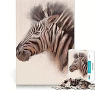 Puzzle Zebra per adulti da 1000 pezzi,gioco di logica ed esercizio fisico,incastro perfetto,attività per rafforzare i legami affettivi (38x52cm)
