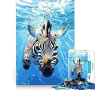 Puzzle Zebra Sottomarino da 1000 pezzi divertimento e allenamento per la mente,pezzi che si incastrano perfettamente,un hobby affascinante per i momenti di svago (38x52cm)