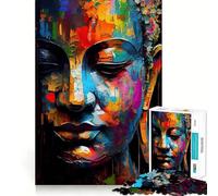 Puzzle Zen Buddha da 1000 pezzi,gioco cognitivo divertente,componenti robusti e ben rifiniti,momento di tranquillità,esercizio mentale a casa (50x75cm)