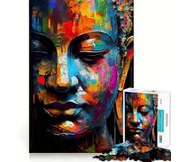 Puzzle Zen Buddha da 1000 pezzi,gioco di divertimento mentale,pezzi che si incastrano perfettamente,attività rilassante di gruppo al chiuso (38x26cm)
