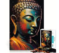 Puzzle Zen Buddha da 1000 pezzi,gioco di logica divertente,design a incastro perfetto, riunioni di famiglia (38x52cm)