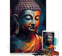 Puzzle Zen Buddha da 1000 pezzi per adulti,gioco di concentrazione mentale,taglio di alta precisione,attività creativa per rafforzare i legami affettivi (38x52cm)