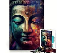 Puzzle Zen Buddha da 1000 pezzi per ragazzi,stimolante per le capacità cognitive,divertente,con incastro sicuro e senza pezzi che si staccano,un modo coinvolgente per passare il tempo libero (38x26cm)