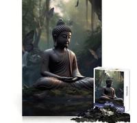 Puzzle Zen Buddha Farfalla 1000 pezzi per adulti, ideale per lo sviluppo della logica, il relax e il gioco di incastro sicuro (38x26cm) Un regalo perfetto