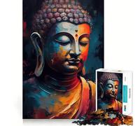 Puzzle Zen Buddha per adulti da 1000 pezzi,gioco divertente,taglio laser di alta qualità,momento di tranquillità,esercizio mentale a casa (50x75cm)