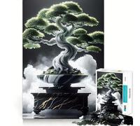 Puzzle Zen con albero bonsai in marmo per ragazzi,1000 pezzi,gioco stimolante per la mente,pezzi senza sbavature,taglio netto,facile da imparare,divertimento per tutta la famiglia (38x26cm)