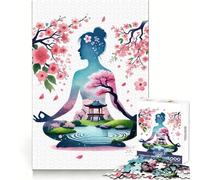 Puzzle Zen da 1000 pezzi con fiori di ciliegio in fiore ideale per adolescenti per sviluppare capacità analitiche rilassanti e per momenti di svago Unisci i pezzi con cura perfetto come regalo