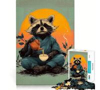 Puzzle Zen del Procione per la Cerimonia del Tè,1000 pezzi,gioco stimolante per la mente,taglio preciso,allineamento perfetto,attività per rafforzare i legami affettivi (50x75cm)