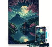 Puzzle Zen Gardens da 1000 pezzi per adulti,esercizio mentale,taglio di precisione,bordi lisci,rilassante,attività di gruppo al chiuso (50x75cm)