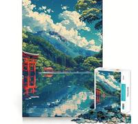 Puzzle Zen Paesaggio da 1000 pezzi per adolescenti,gioco di memoria e concentrazione,taglio di qualità professionale,attività rilassante di gruppo al chiuso (38x26cm)