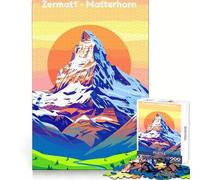 Puzzle Zermatt con paesaggio montano del Cervino 1000 pezzi ideale per ragazzi stimola la capacità di pensiero favorisce la consapevolezza e offre un'esperienza rilassante Bordi ben definiti Regalo
